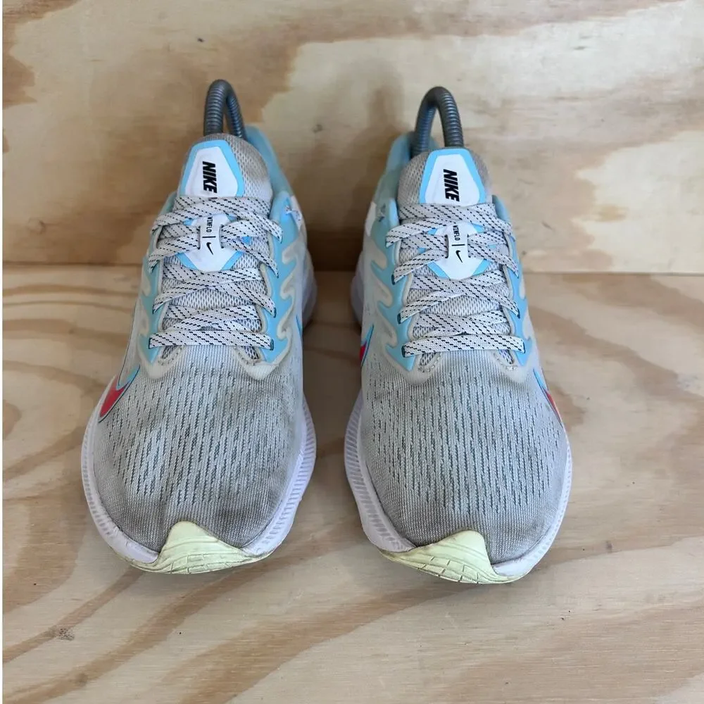 Nike - Air Zoom Winflo 7 - Running Shoes - White/Blue - Women's - 6 - DJ0302-101